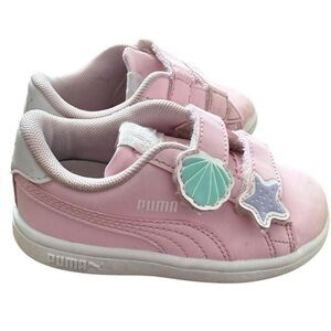 Puma pink baby girls trainers #kidstrainers
